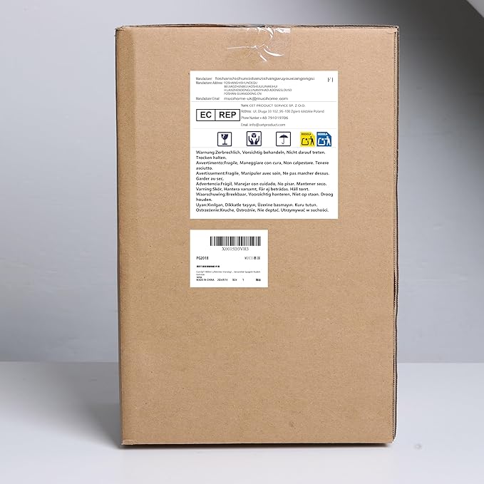 ComSaf Glass Spaghetti Pasta Storage Container for Kitchen Pantry with Lids 41oz Set of 3, Tall Clear Airtight Food Storage Jar with Sealing Wood Cover for Coffee, Sugar, Noodles, Linguini, Lasagna