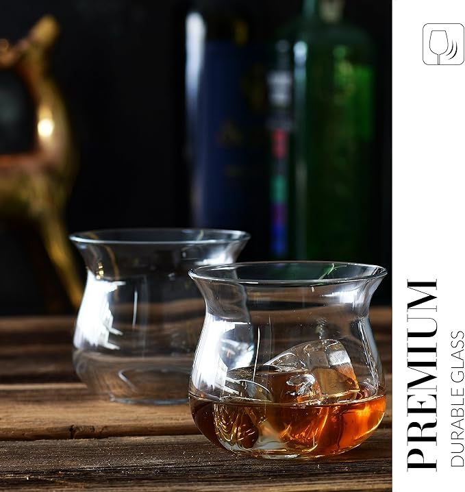 Krosno Spirit Tasting Glasses, Set of 2, 7.78 Fl Oz, Mixology Collection, Gift Idea, Snifter Glasses, Dishwasher Safe, Made in Europe