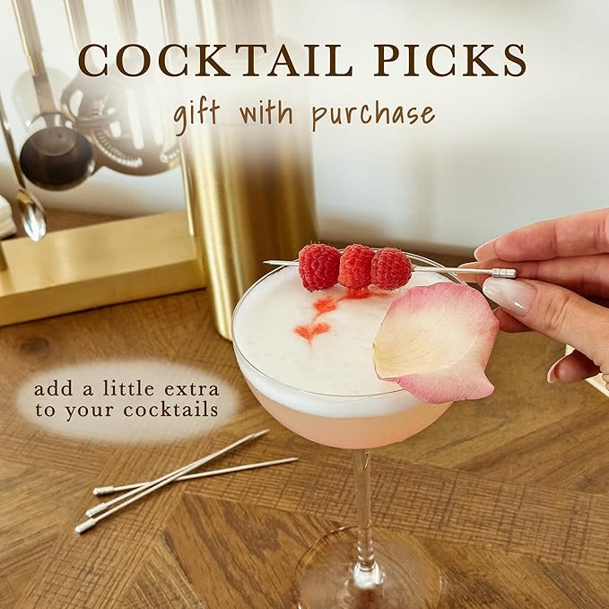 PURE MORA The Lyra Coupe Glass Set of 4, 7oz Handblown Premium Crystal Classic Cocktail Glasses for Martini, Champagne, Mixology, Home Bar, Fancy Margarita, Gin&Tonic, Drinking, etc. For Mixologists