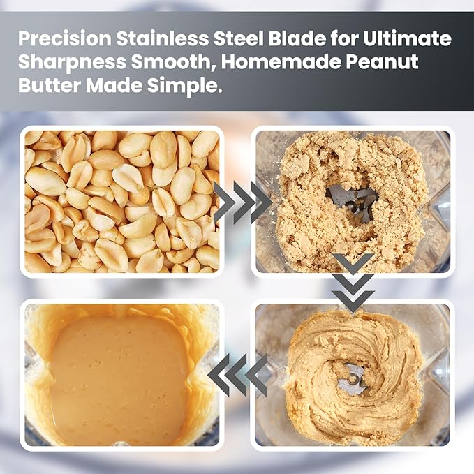 iCucina 1500w Blender for Kitchen with Pre-set Blending Programs, 64oz Heavy Duty Professional-Grade Blenders for Smoothies, Soups, Dips, Nut Butters, BPA-Free Tritan Jar