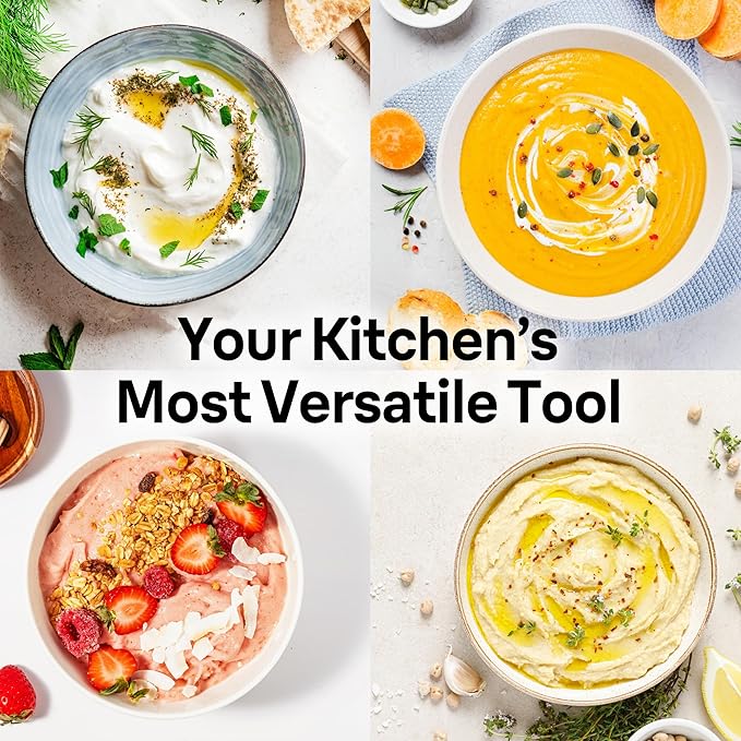 Braun MQ50001M Vario Hand Blender – 21-Speed Handheld Immersion Blender with PowerBell VPlus, TurboBoost & EasyClick Systems, Stainless Steel Blades, SplashControl, 500W, Hand Blenders for Smoothies