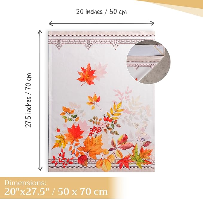 Maison d' Hermine Kitchen Towels Set of 3 100% Cotton 20" x 27.5" Reusable Cloth Tea Dish Towels Absorbent with Hanging Loop for Kitchen Dining Thanksgiving Christmas Decorations (Amarante)