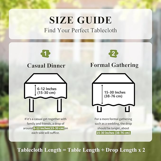 Linen World Vintage Tablecloths 55x55 Inch,100% French Linen Tablecloth,Classic Vintage Washed Table Cloths for Kitchen,Outdoor,Weddings,Decorative Valentine Easter,Moss Green