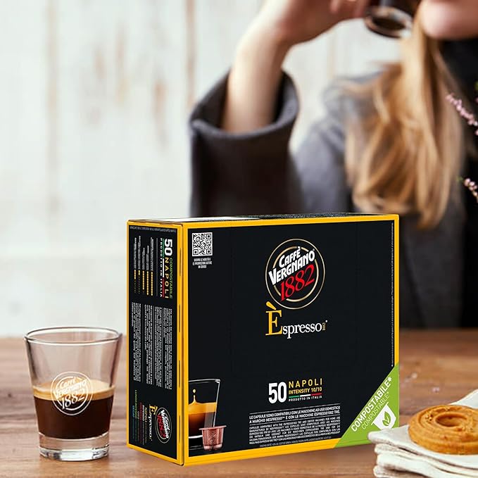 Caffe' Vergnano 1882 Medium Roast Espresso Original Line Machine Compatible Capsules