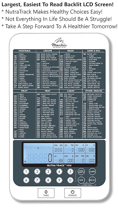 NUTRA TRACK™ Ultimate Food Kitchen & Nutrition Scale – Your Personal Nutritionist at Home! Powered by USDA Data, Designed for Precision in Seattle, WA