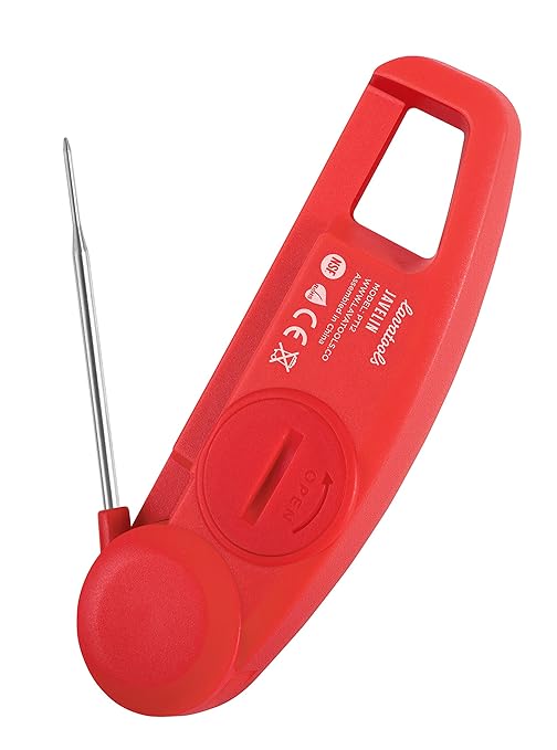 Lavatools Javelin® Ultra-Fast 2-Second Digital Instant Read Meat Thermometer for Grill and Cooking, 2.75" Probe, Compact Foldable Design, Large Display, IP65 Water Resistant, NSF Certified – Sambal