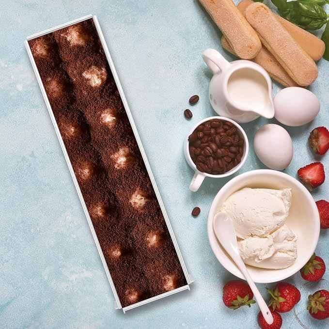 Rectangle Cake Mold, Aluminum Alloy Tiramisu Pan Cake Baking Tray, with Removable Frame Cake Baking Molds for Tiramisu Cheesecake Mousse