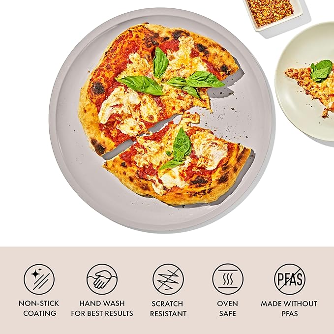 OXO Good Grips Non-Stick Pro Ceramic Coated Metal Bakeware 15” Pizza Pan – Biscuit