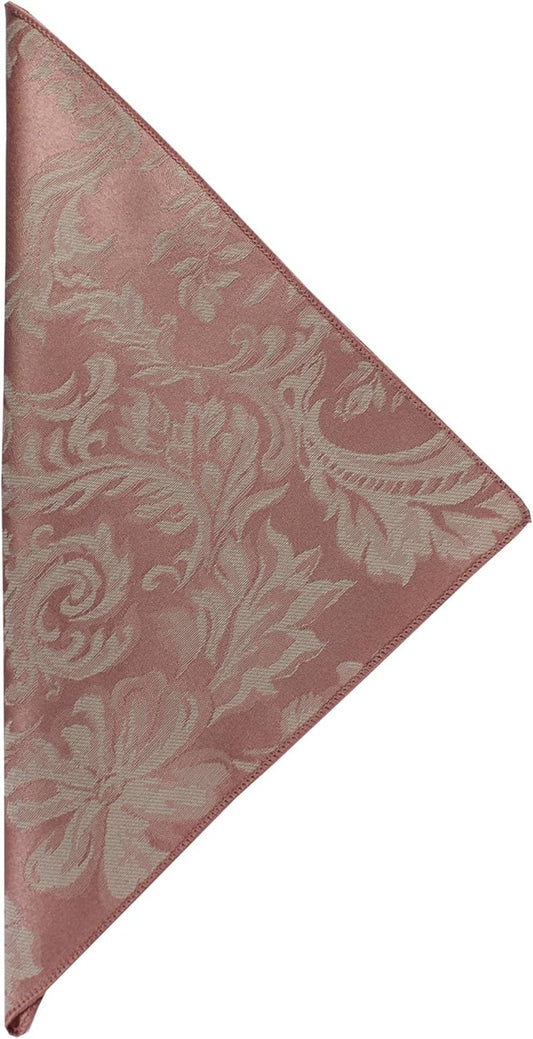 Ultimate Textile Miranda Damask English Rose Cloth Napkins - 17" x 17" (Set of 120) Square Washable Cotton Polyester for Wedding, Party & Dining Events