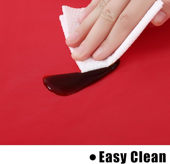 homing Rectangle Vinyl Tablecloth, Waterproof Spillproof Plastic Flannel Backed Table Cloth, Wipe Clean Table Cover for Dining, Buffet Parties and Camping (Red, 60" x 102")