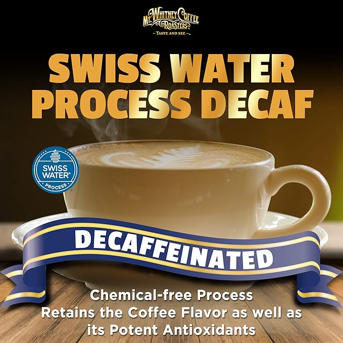 Mt. Whitney Organic Swiss Water, Low Acid, Decaf Coffee from Peru (Ground, 5 Lb)