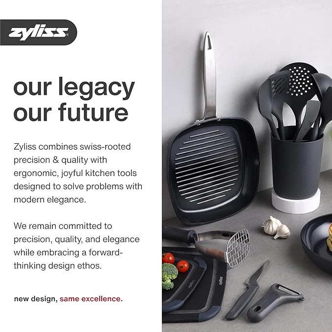 Zyliss Classic Rotary Cheese Grater - NSF Restaurant Certified Handheld Grater - Can be used for Hard Cheese, Chocolate & More - With Comfortable Handle & Easy-to-Clean Drum - White