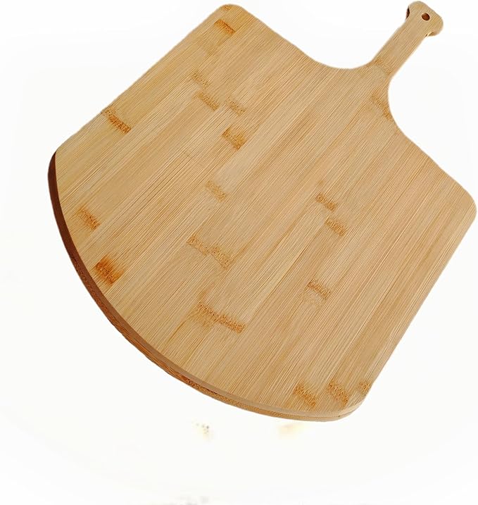Pizza Board Pizza Peel Bamboo Pizza Cutting Board Wood Pizza Serving Board For Kitchen Charcuterie Board 12”