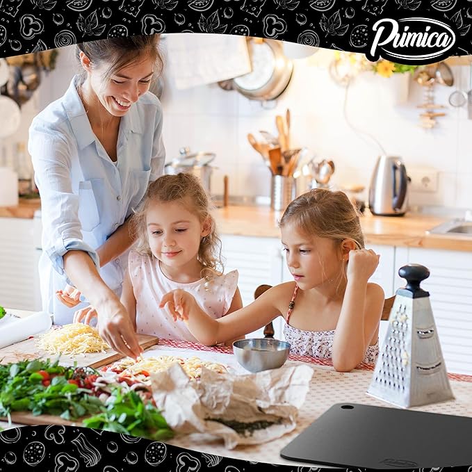 Primica Pizza Steel XL for Oven & Grill,16"x13.4", The Ultimate Crust Game Changer, Perfect for Oven Baked Pizza with higher Conductivity, Premium Baking Alternative to Pan and Stone