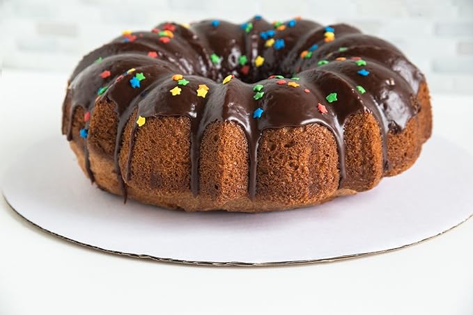 Fox Run Round Cake Base, Cardboard, 12-Inch, Pack of 8,White