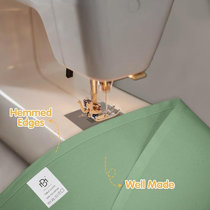 BRILLMAX 4 Pack Sage Green Round Tablecloths 132 Inch - Circle Bulk Linen Polyester Fabric Washable Table Cloth Cover for Wedding Reception Banquet Birthday Party Buffet Restaurant