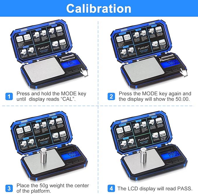 Fuzion TU-X Digital Pocket Scale, 200g/0.01g Gram Scale with 6 Units for Personal Hobbies, Small Scale for Food Ounces and Grams, Measuring Jewelry, Herb, Powder