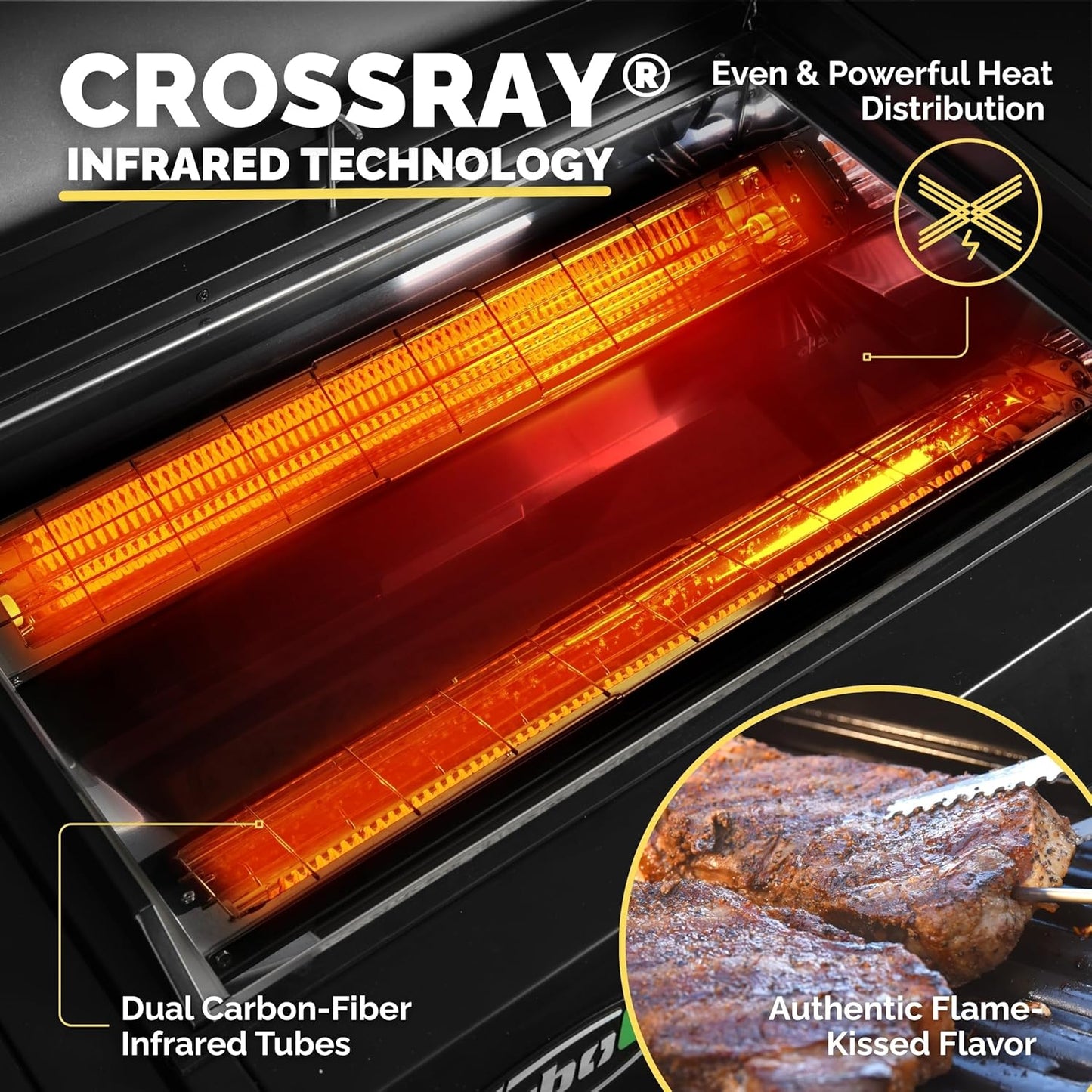 Turbo E Outdoor Electric Grill by PLUGNGRILL - High-Power 1700W Infrared Grill Technology - 24-Inch Smart BBQ Grill with Probe & Digital Display for Precise Cooking & Searing (Turbo E Complete Bundle)