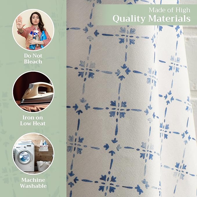 Maison d' Hermine Kitchen Towels Set of 3 100% Cotton 27.50" x 20" Reusable Cloth Tea Dish Towels Absorbent with Hanging Loop for Kitchen, Home, Dining, Cocktail Parties Spring/Summer (Faience)