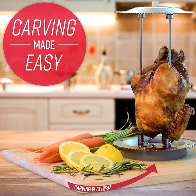 Ronco ST5000PLAT Digital Showtime Rotisserie, Platinum Edition, Cooks Food Perfectly Every Time, 3 Cooking Modes: Roast, Sear, and No Heat Rotation, Stainless Steel