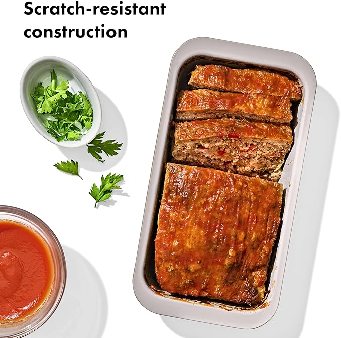 OXO Good Grips Non-Stick Pro Ceramic Coated Metal Bakeware 1Lb Loaf Pan – Biscuit