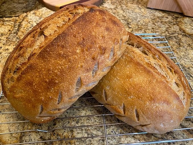 Banneton Bread Proofing Basket, Sourdough Bread Baking Supplies, Oval Rattan Rising Proofing Baskets Bowls Set of 2, Artisan Sourdough Bread Gifts for Home Bakers