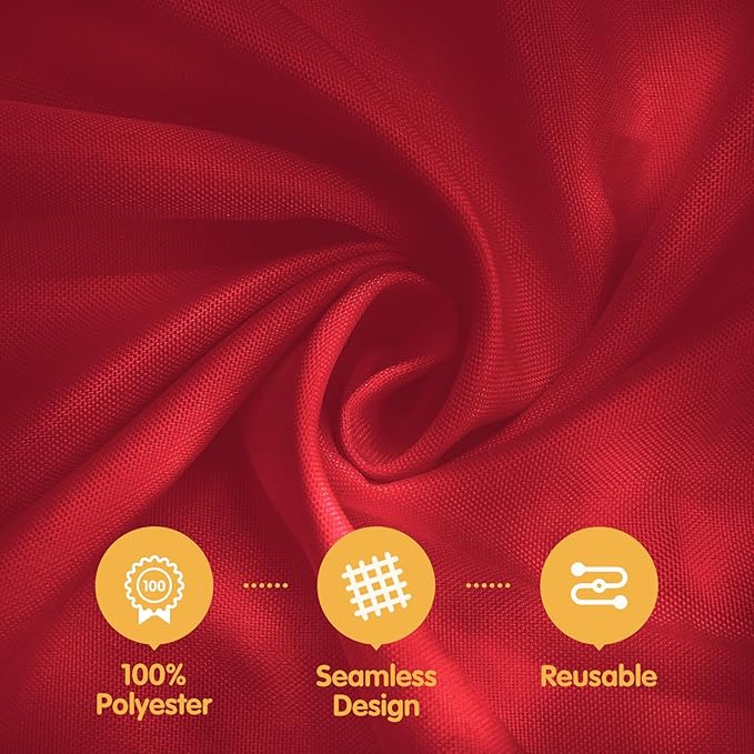 BRILLMAX 8 Pack Burgundy Tablecloths for 6 Foot Rectangle Tables 60 x 102 Inch - 6ft Rectangular Bulk Linen Polyester Fabric Washable Cloth Cover for Wedding Reception Banquet Birthday Party