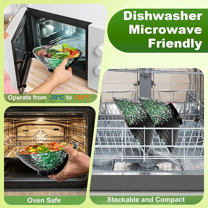 8-Inch Large Ceramic Ramen Bowl Set of 2 (9 Piece) - Microwave & Dishwasher Safe Porcelain Japanese Salad Noodles Cereal Fruit Pasta Soup Bowls with Recipes Chopsticks Forks Spoons for Men Women Gift