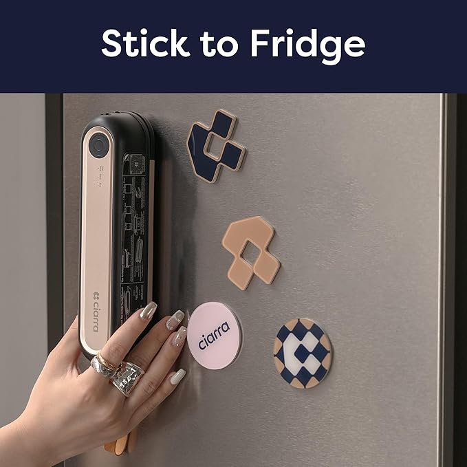 CIARRA Portable Vacuum Sealer Machine for Food Preservation & Fresh, Cordless Food Vacuum Sealer with 3 Modes, Compact Automatic Vacuum Sealer for Dry and Wet Food