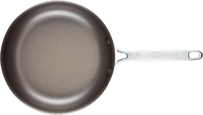 Anolon Achieve Hard Anodized Nonstick Cookware Pots and Pans Set, 9 Piece - Cream