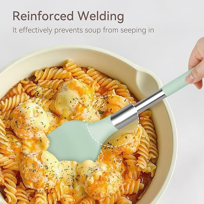 Silicone Cooking Utensils Set, 28 Pcs Kitchen Utensils Set for cooking, 446°F Heat Resistant Spatula Set, Food Grade Silicone and Stainless Steel Handle Kitchen Gadgets for Nonstick Cookware BPA Free