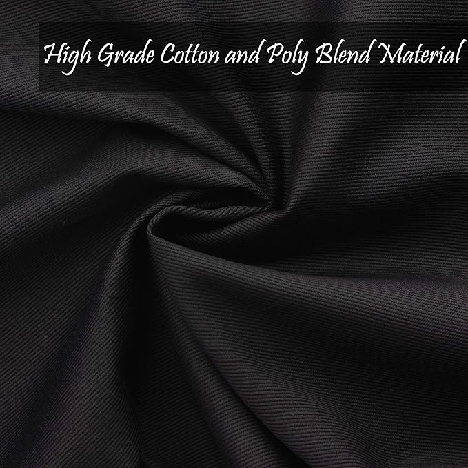 Kitchen Cloth Napkins 12 Pack 18X18 Inches Cotton Blend Soft Fabric with Hemmed Edges, Black Dinner Napkins Washable Reusable Durable Linen Napkins for Parties Table Setting Decor (Black) by PERLLI