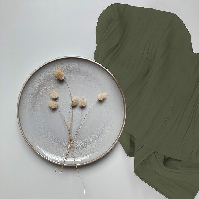 RUVANTI Flour Sack Towels 36 Pack 28x28 Inch, 100% Cotton Tea Towel, Reusable, Machine Washable, Absorbent BarTowels - Dish Cloth Perfect for Drying Dishes & Cleaning - Martini Olive