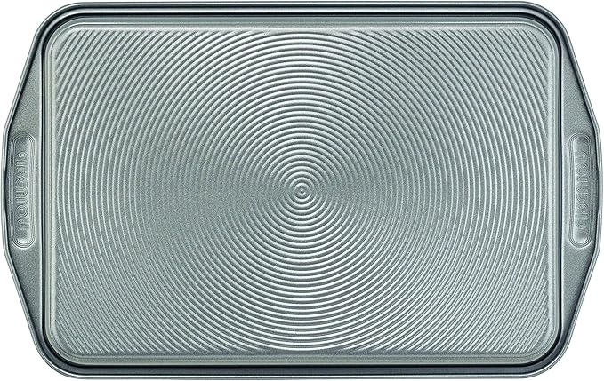 Circulon Total Bakeware Set Nonstick Cookie Baking Sheets with Cooling Rack, 3 Piece, Gray