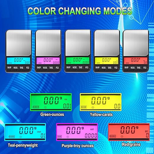 American Weigh Scales Digital Pocket Scale AC SERIES 1200g x 0.01g | High Precision 0.01g Accuracy Mini Gram Scale for Kitchen, Lab, Jewelry, Coin Scale, Small Digital Gram Scale Portable Travel Scale