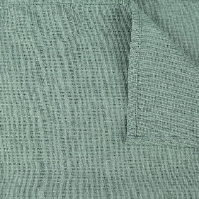 Solid Color Linen Blended Thin Dinner Cloth Napkins - Set of 12 (40 x 40 cm) - for Events & Home Use (Sage Green)