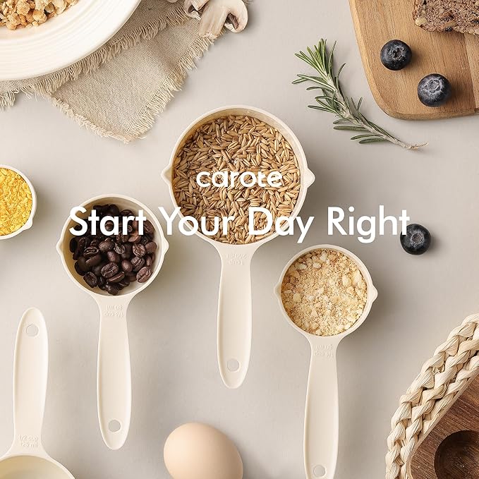 CAROTE 22pcs Silicone Cooking Utensils Set, 446°F Heat Resistant Kitchen Utensils Gadgets Set, Spatula, Turner, Whisk, Tongs