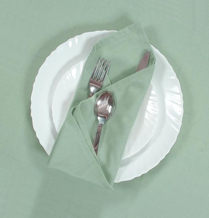 ANA Cloth Napkins Set of 12 (17.5x17.5) inch 100% Cotton Dinner Napkin Washable Hotel Quality Reusable Kitchen & Table Linen for Fall Thanksgiving Family Dinners Weddings & Everyday Use - Teal