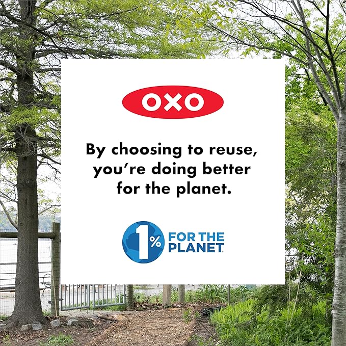 OXO Good Grips Silicone Reusable Bag – Stand-Up Quart (32 oz) - Oat