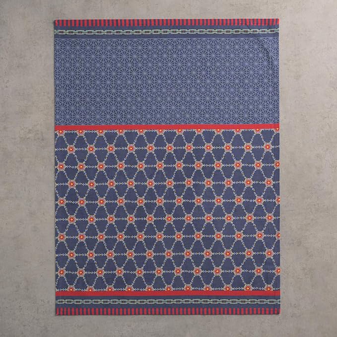 Maison d' Hermine Kitchen Towels Set of 3 100% Cotton 20" x 27.5" Reusable Cloth Tea Dish Towels Absorbent with Hanging Loop for Kitchen Dining Thanksgiving Christmas Decorations (Christmas Joy)