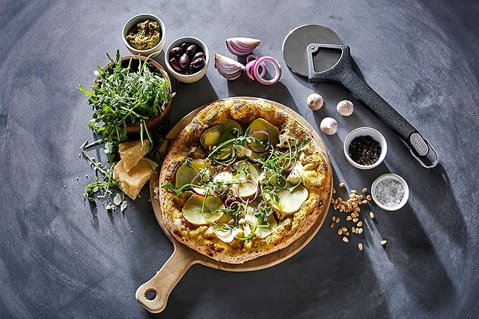 Witt Pizza Cutter, Pizza Oven Cutter Wheel - Super Sharp Stainless Steel & Polypropylene Blade - Easy to Clean Design for Great Slices Every Time