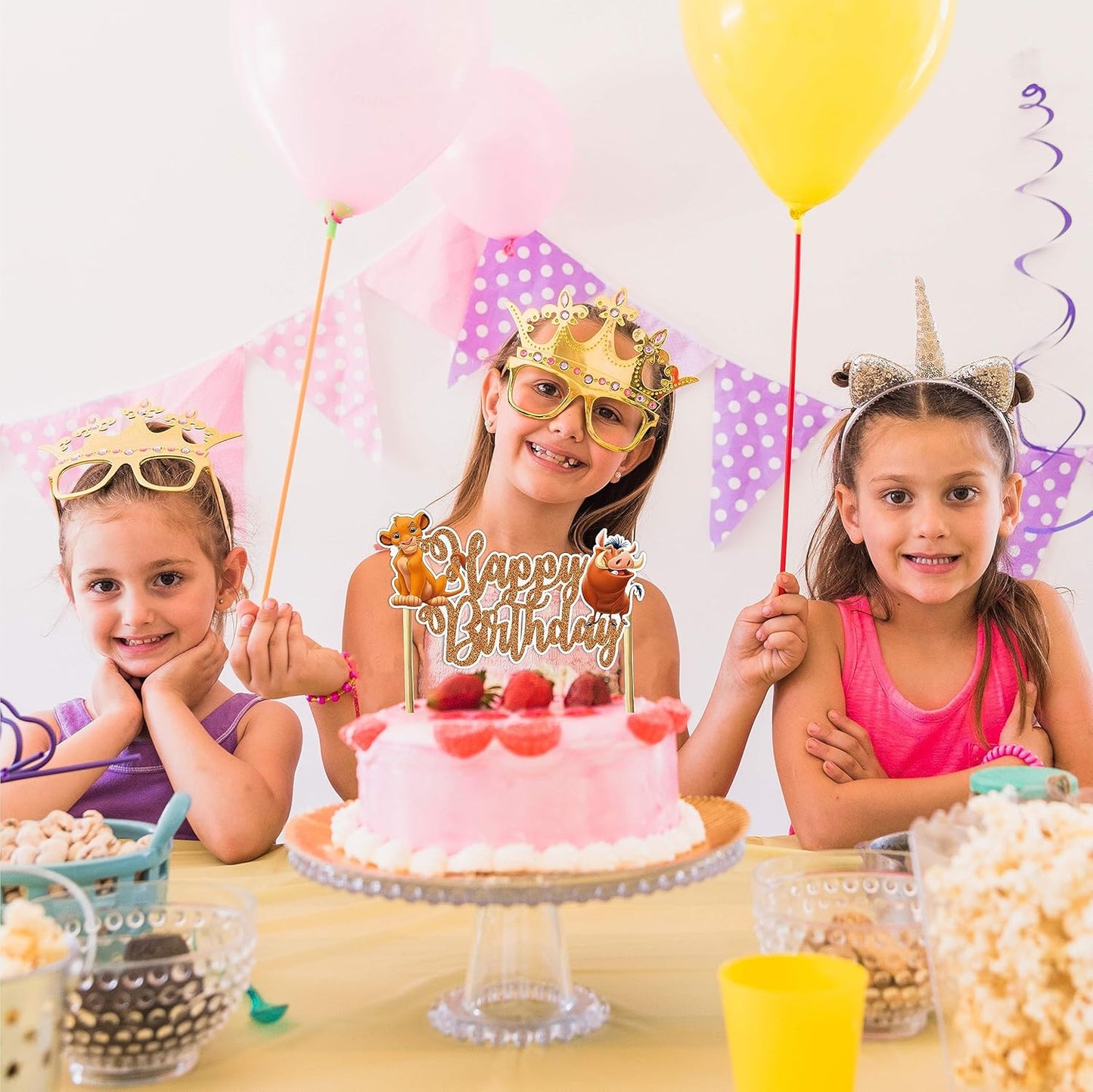 Seyal® The Lion Kng Happy Birthday Cake Topper