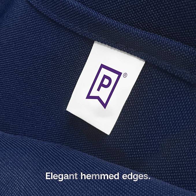 Gee Di Moda Rectangle Tablecloth - 90 x 132 Inch Navy Blue Table Cloth for 6 Foot Table with Floor-Length Drop - Heavy Duty Washable Fabric - 6 Ft Buffet Table, Holiday Party, Wedding & Baby Shower