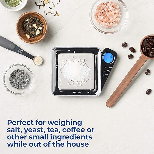 American Weigh Scales Blade Series Digital Pocket Gram Scale 1000g x 0.1g | Precision Mini Scale 0.1g Accuracy, Pocket Scale for Kitchen, Gold, Gems & Coin Scale, Smart Digital & Compact Scale