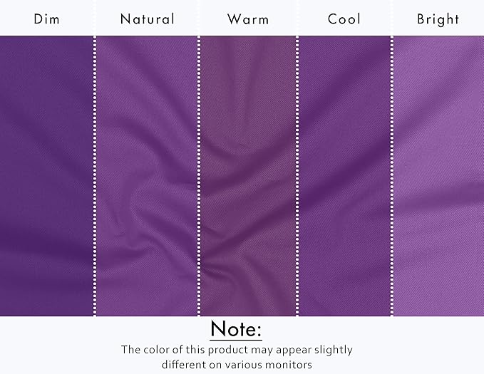 Ruvanti Cloth Napkins Set of 12, 18x18 Inches Napkins Cloth Washable, Soft, Durable, Absorbent, Cotton Blend. Table Dinner Napkins Cloth for Hotel, Lunch, Restaurant, Wedding Events, Parties - Purple