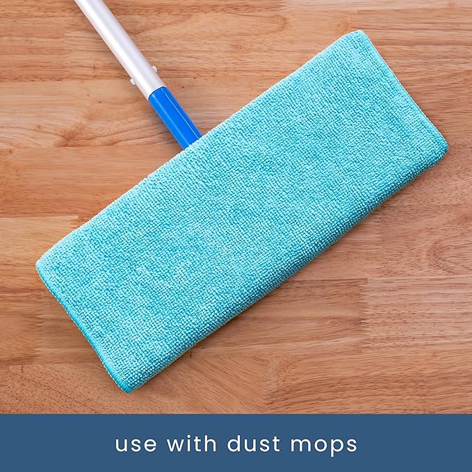 S&T INC. 50 Pack Microfiber Cleaning Cloth, Bulk Towels for Home, Reusable Microfiber Towels for Cars, Cleaning Rags, Assorted, 11.5 Inches x 11.5 Inches, 50 Count