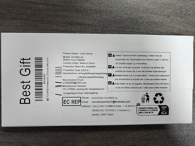 Matte Black Cake Pie Server, 9.4-inch Stainless Steel Heavy Duty Pizza Spatula, Satin Finish, Set of 3