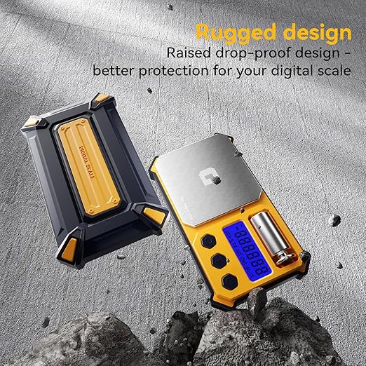 Digital Pocket Gram Scale 300g x 0.01g Accuracy, Small High Precision Portable Scale Digital Weight Grams and Oz for Jewelry,Diamond，Arrows, Powders and Medicine,with 50g Cal Weights
