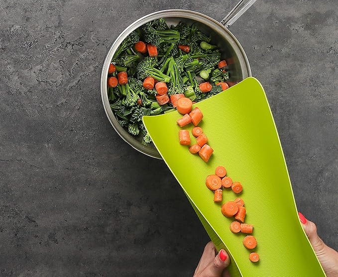 Dexas Heavy Duty Grippmat Flexible Cutting Board Set of Four, 11.5 x 14 inches, Blue, Green, Yellow and Red,6554PK