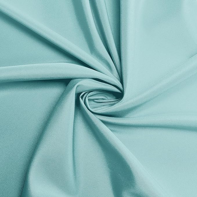 sancua Rectangle Tablecloth - 60 x 84 Inch - Stain and Wrinkle Resistant Washable Spring Table Cloth, Decorative Fabric Table Cover for Dining Tables, Buffet Parties and Camping, Turquoise